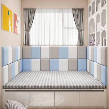 Wall Cushion Baby Protection Pad Wall Paper Headboard DIY Wall protector Playroom size 20x50/30x30CM