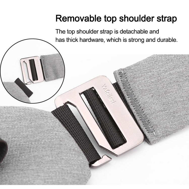 Men Crossbody Chest Bag Anti-theft Close-fitting Waist Bag Back Pack Sash Bags Travel Shoulder Bag