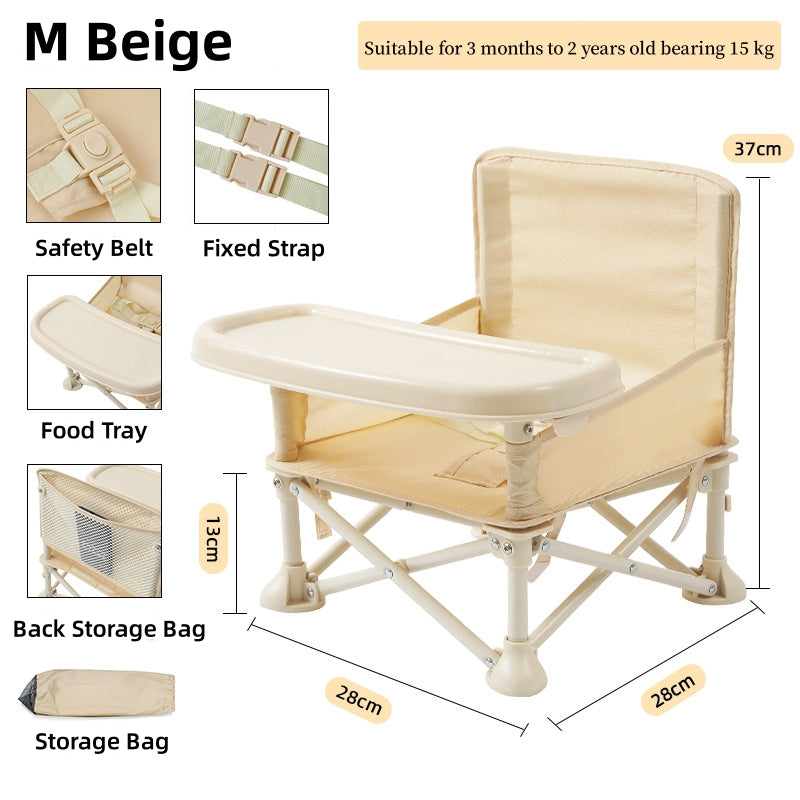 Ins Korean Baby Chair Kids Dining Chair Convenient Folding Picnic Chair for Children or Props for Baby Photography