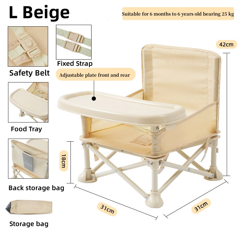 Ins Korean Baby Chair Kids Dining Chair Convenient Folding Picnic Chair for Children or Props for Baby Photography