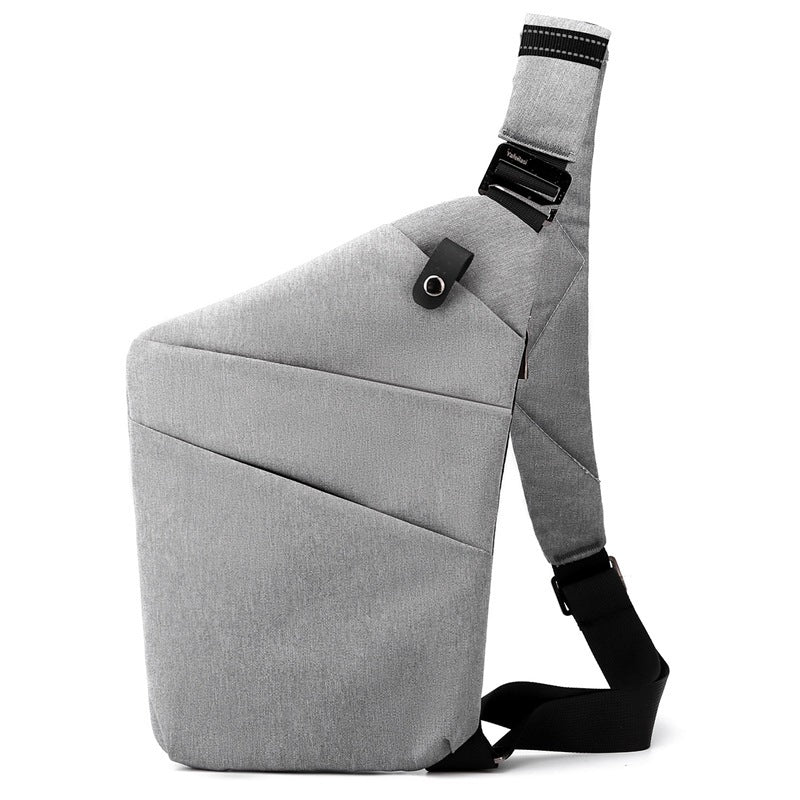 Men Crossbody Chest Bag Anti-theft Close-fitting Waist Bag Back Pack Sash Bags Travel Shoulder Bag