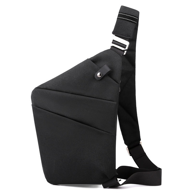 Men Crossbody Chest Bag Anti-theft Close-fitting Waist Bag Back Pack Sash Bags Travel Shoulder Bag