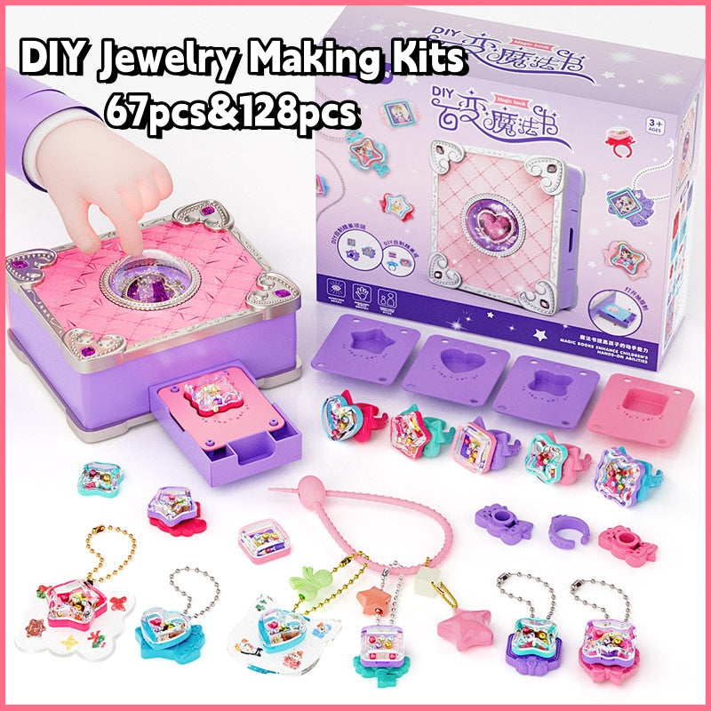 SG Kids DIY Jewelry Making Kit Handmade Ring Bracelet Pendant Crafts Toy For Girl's Birthday Christmas Gifts