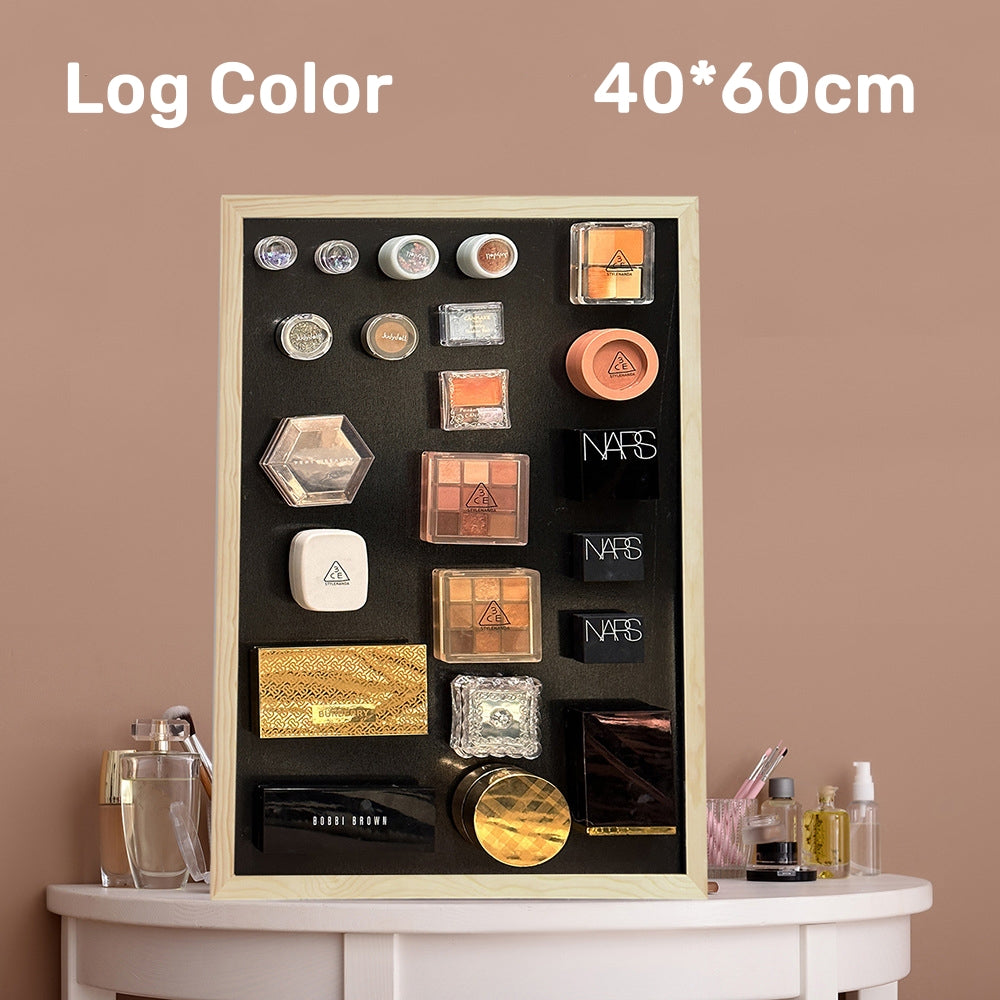 Magnetic Suction Blackboard Makeup Wall Desktop Cosmetics Storage Display Rack for Travel Ref Magnets/Magnetic Pins