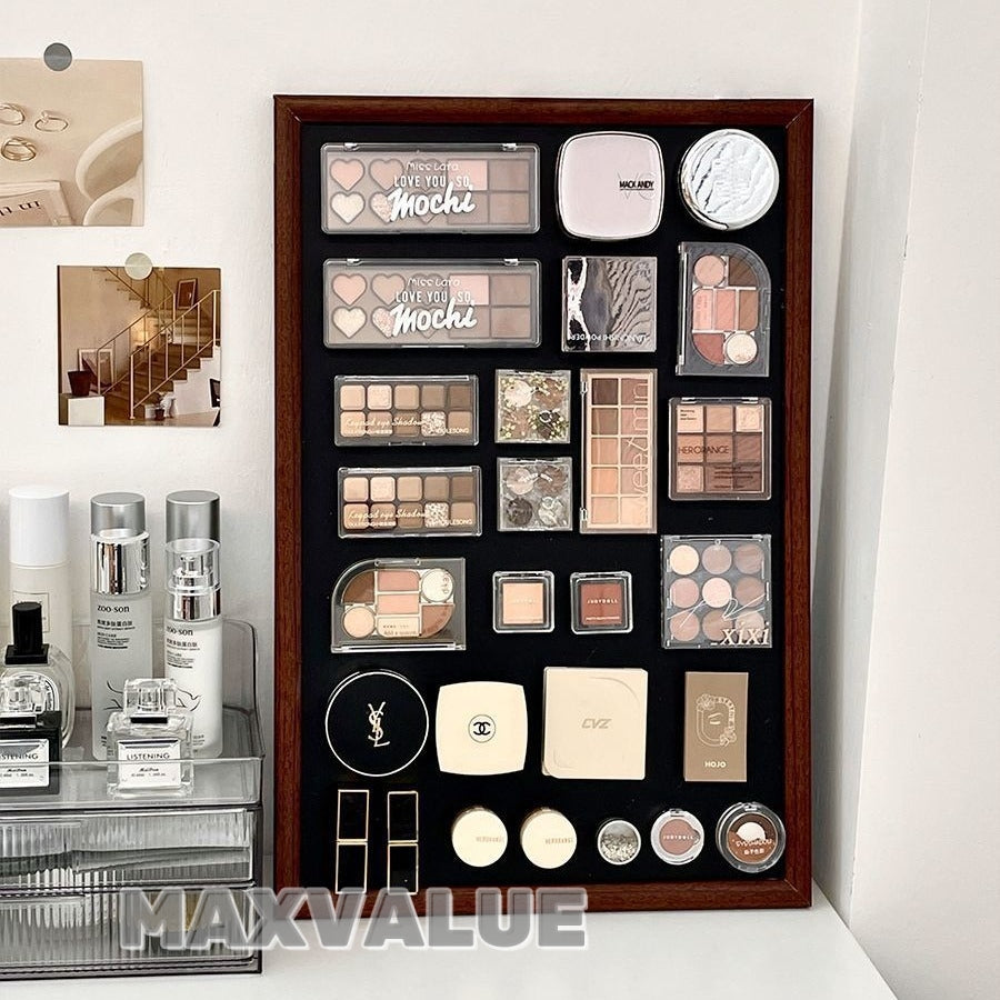 Magnetic Suction Blackboard Makeup Wall Desktop Cosmetics Storage Display Rack for Travel Ref Magnets/Magnetic Pins