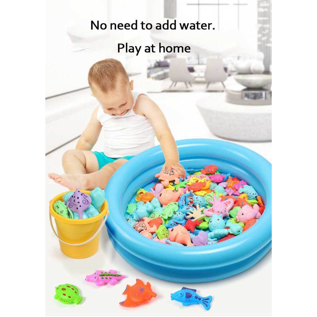 Kids fishing game toys Magnetic Fishing Pool Toys Game for Kids Play Water Toys
