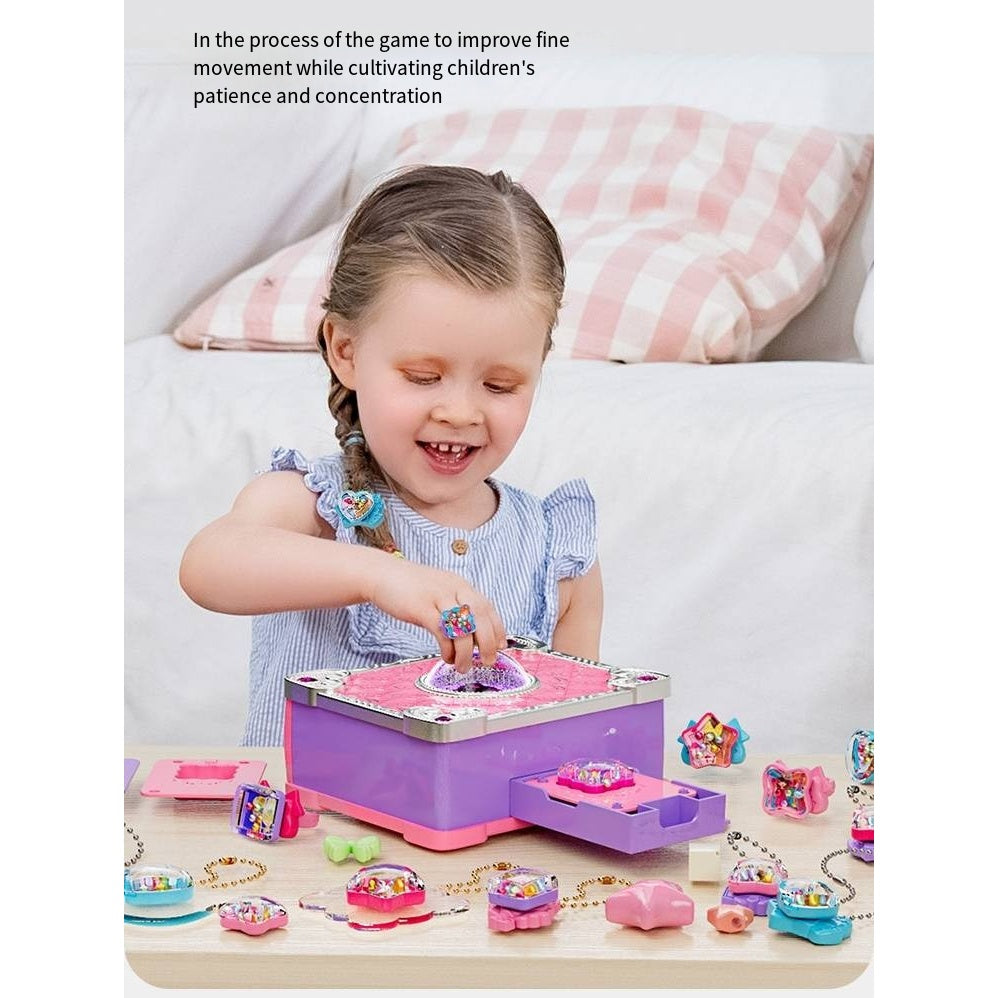 SG Kids DIY Jewelry Making Kit Handmade Ring Bracelet Pendant Crafts Toy For Girl's Birthday Christmas Gifts