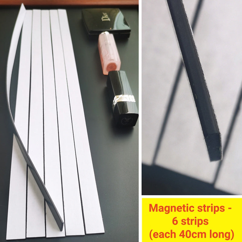 Magnetic Suction Blackboard Makeup Wall Desktop Cosmetics Storage Display Rack for Travel Ref Magnets/Magnetic Pins