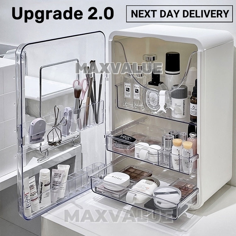 Makeup Organizer Skincare Organiser Cosmetic Storage Box Holder In Transparent Acrylic