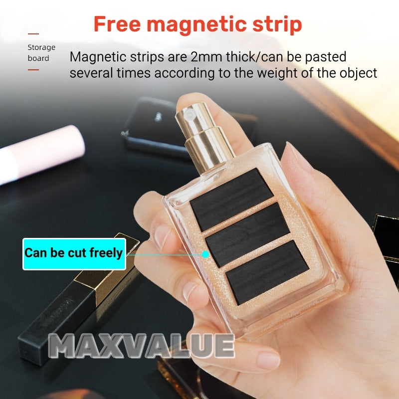 Magnetic Suction Blackboard Makeup Wall Desktop Cosmetics Storage Display Rack for Travel Ref Magnets/Magnetic Pins