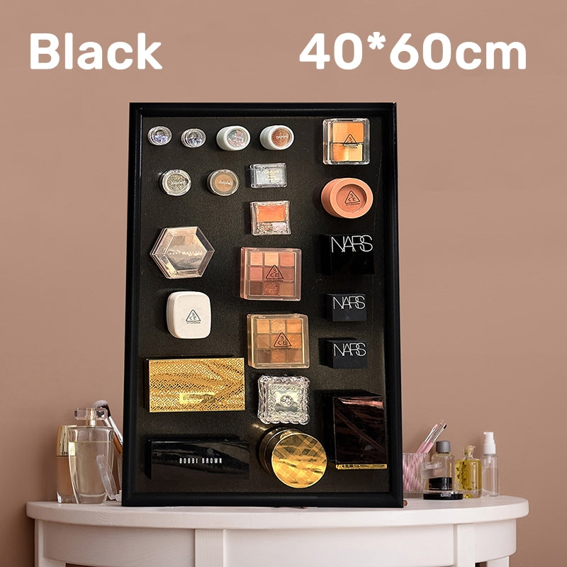 Magnetic Suction Blackboard Makeup Wall Desktop Cosmetics Storage Display Rack for Travel Ref Magnets/Magnetic Pins