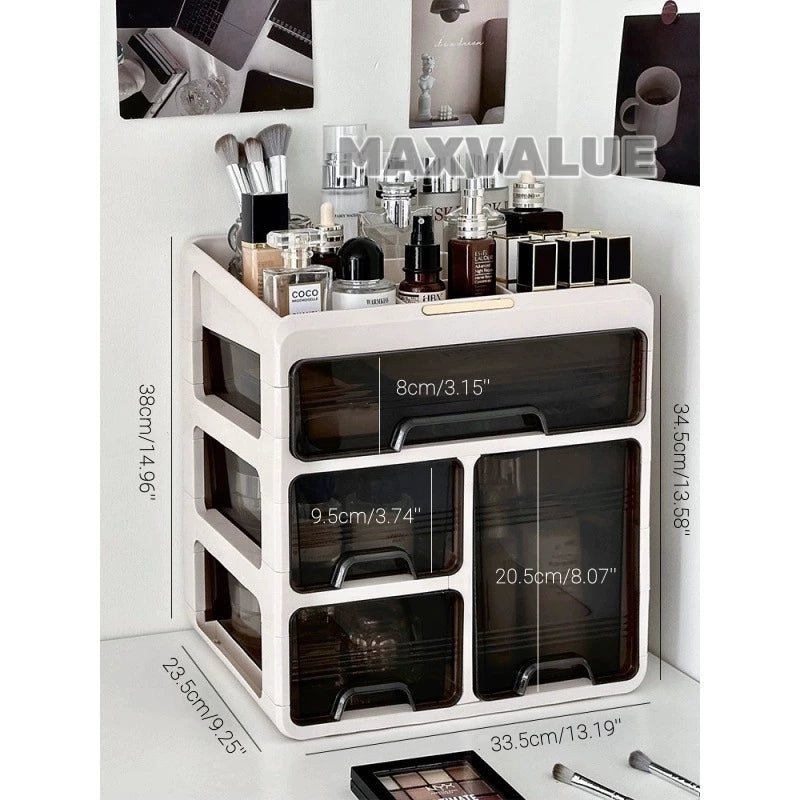 Makeup Organizer Skincare Organiser Cosmetic Storage Box Holder In Transparent Acrylic