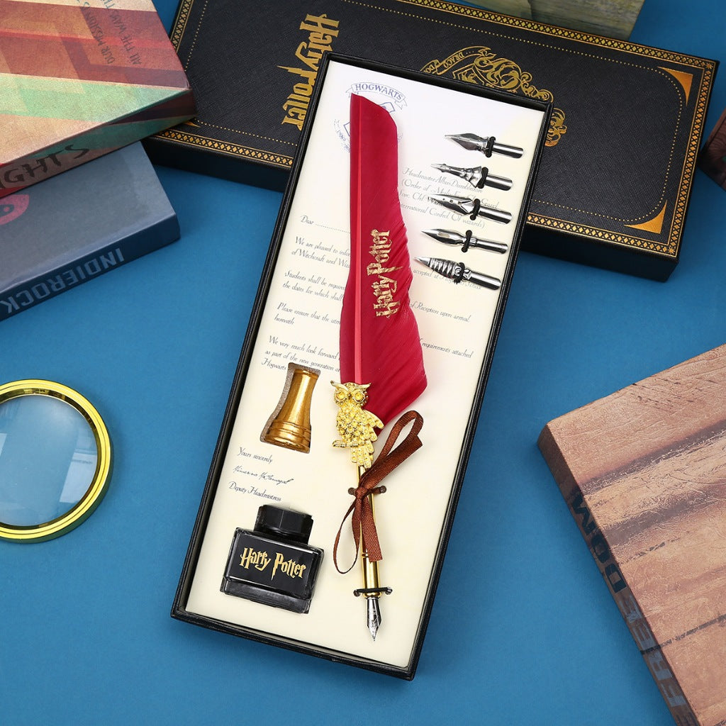 Kids Gift Set Harry Potter PU Leather Notebook With Password Lock A5 Colored Pages Hogwarts Diary Students Gifts