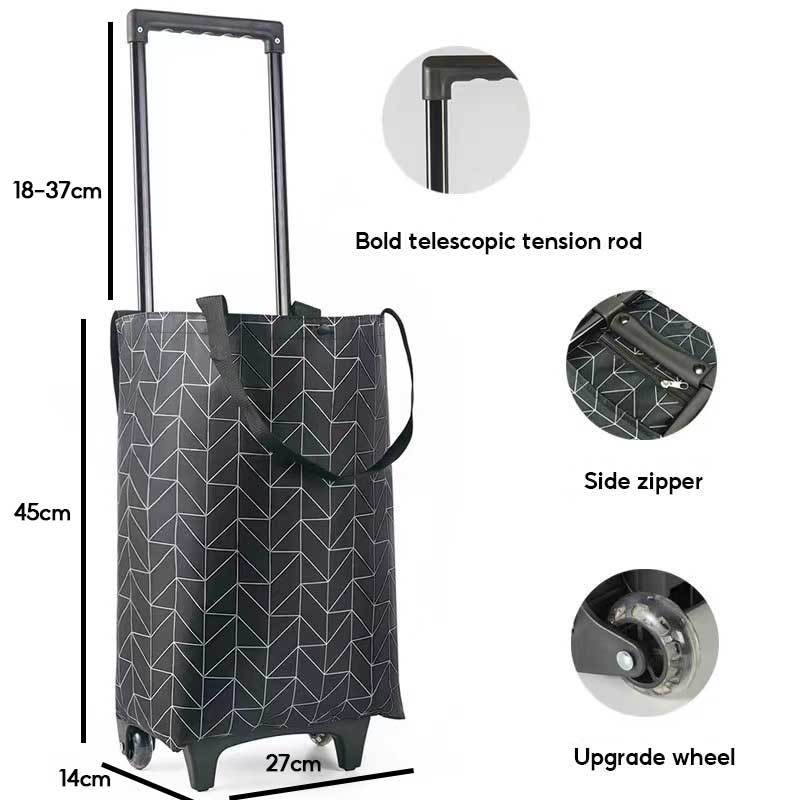 Retractable folding grocery Personal shopping cart shopping trolley/Trollies market trolley