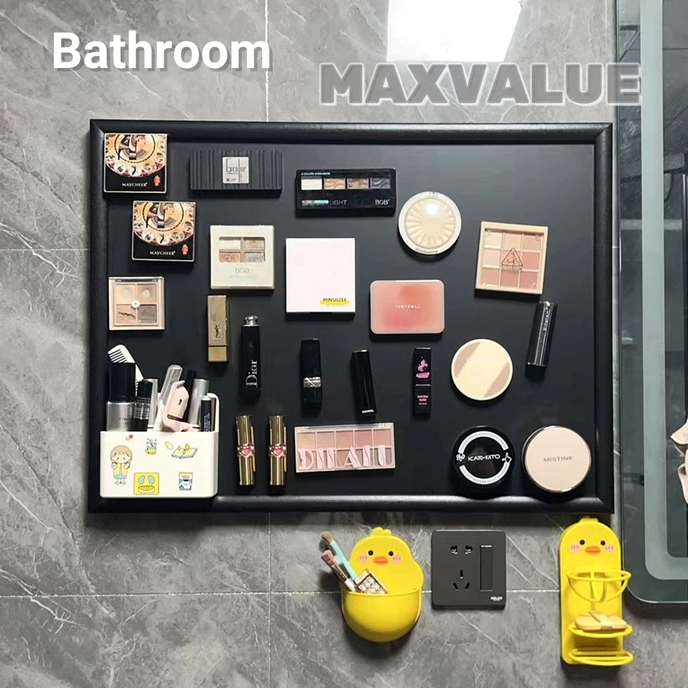 Magnetic Suction Blackboard Makeup Wall Desktop Cosmetics Storage Display Rack for Travel Ref Magnets/Magnetic Pins