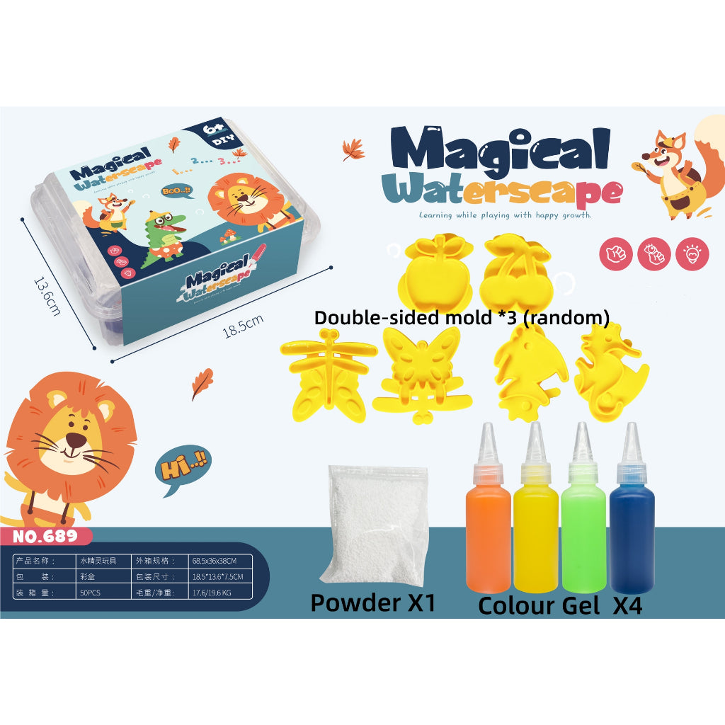 DIY Magical Waterscape Floating  Set  Water Aqua Jelly  Sensory Early Education Toys