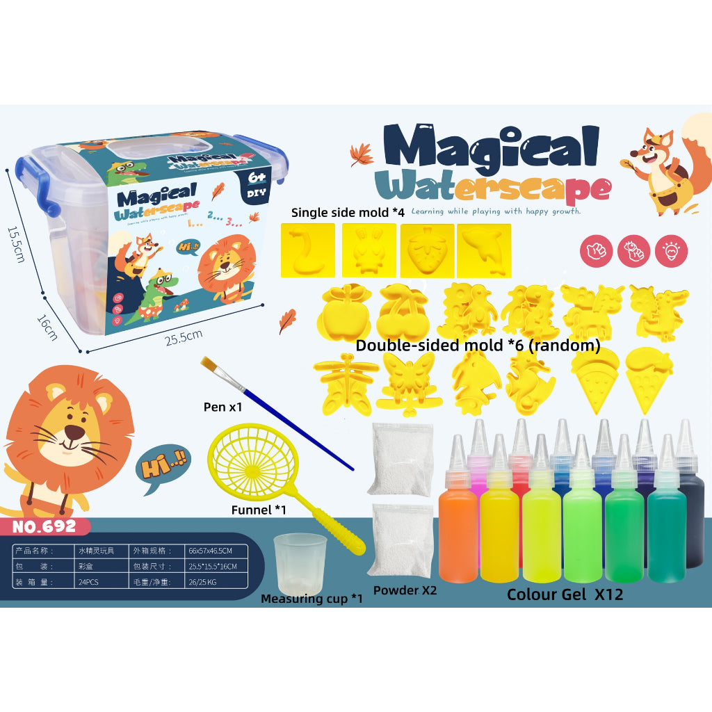 DIY Magical Waterscape Floating  Set  Water Aqua Jelly  Sensory Early Education Toys