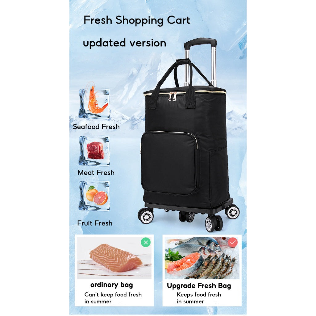 Retractable folding grocery Personal shopping cart shopping trolley/Trollies market trolley