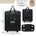 Tas foldable expandable big travel bag with wheels 40” durable travel duffel Airline Checked Bag cabin luggage