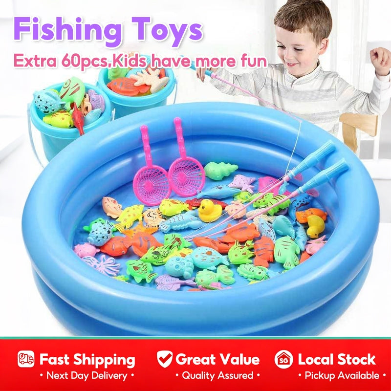 Kids fishing game toys Magnetic Fishing Pool Toys Game for Kids Play Water Toys