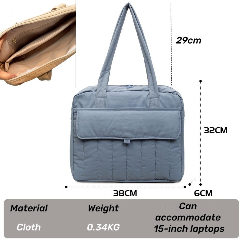 Tas Korean-style Single Shoulder Bag Commuting iPad Protection Case Portable 14''/15'' Laptop Bag