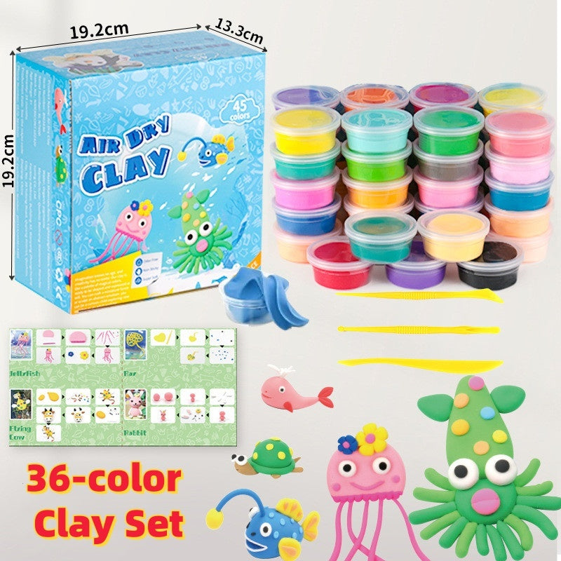 12 color butter mud slime set, slime cotton mud puff glue, color mud foaming clay