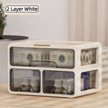 Drawer-Style Desktop Storage Box for Student Stationery Cosmetics Office Table Desk Dustproof Organiser