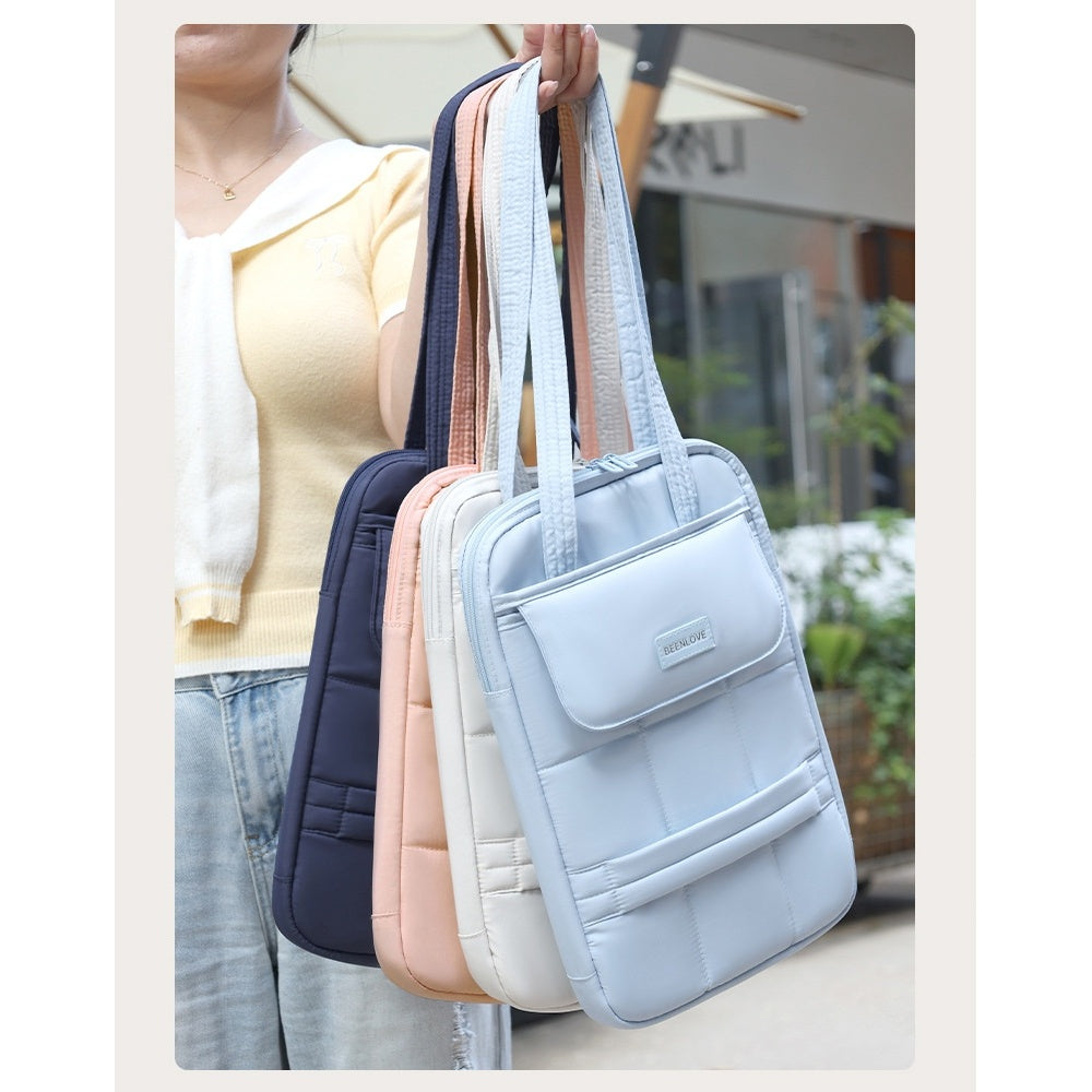 Tas Korean-style Single Shoulder Bag Commuting iPad Protection Case Portable 14''/15'' Laptop Bag