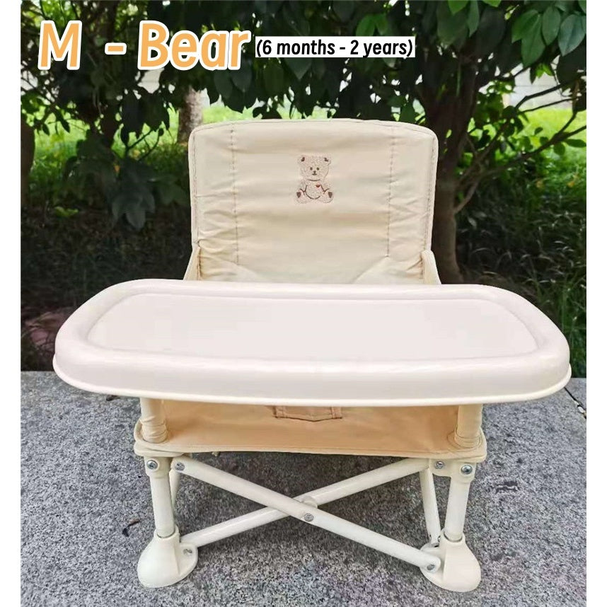 Ins Korean Baby Chair Kids Dining Chair Convenient Folding Picnic Chair for Children or Props for Baby Photography