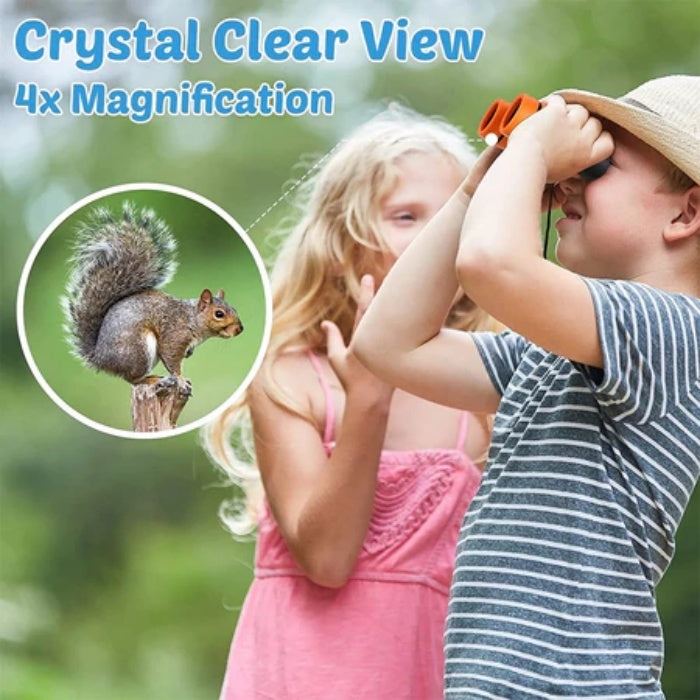 4X30 Children's Binocular Telescope - Color Rubber Handle Anti-Slip Children's Toys Outdoor Games Toys