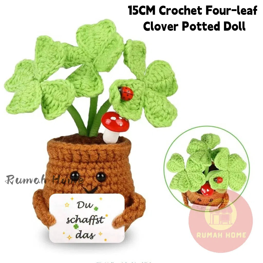 Crochet Sunflower Mini Potted Flower Handmade Decor Office Desk Car Decor Gift for Women Teachers Birthday Christmas