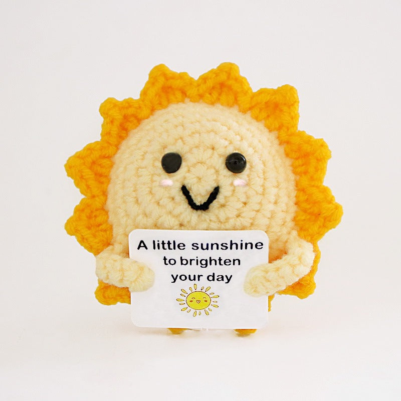 Emotional Support Crochet Doll Toys Positive Potatoes Crochet Hand-knitted Small Gift Christmas Gift