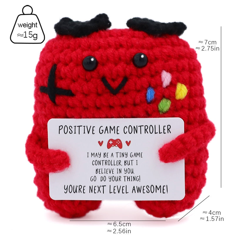Emotional Support Crochet Doll Toys Positive Potatoes Crochet Hand-knitted Small Gift Christmas Gift