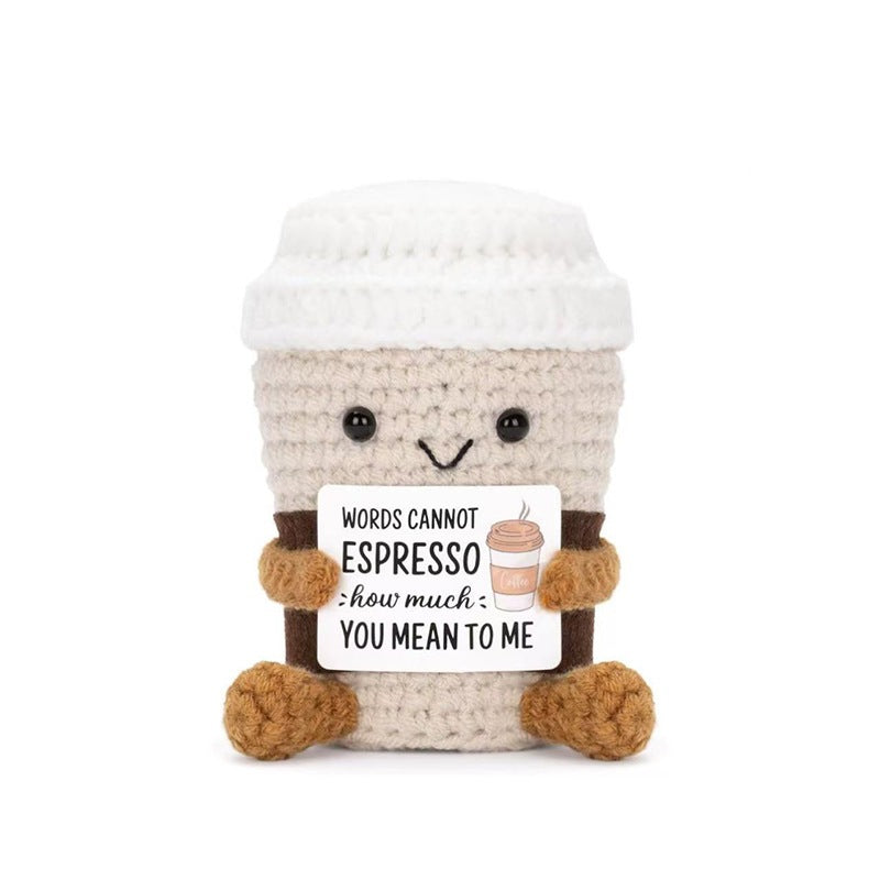 Emotional Support Crochet Doll Toys Positive Potatoes Crochet Hand-knitted Small Gift Christmas Gift