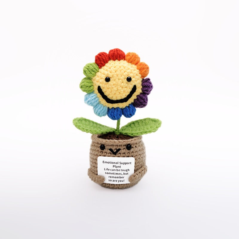 Emotional Support Crochet Doll Toys Positive Potatoes Crochet Hand-knitted Small Gift Christmas Gift