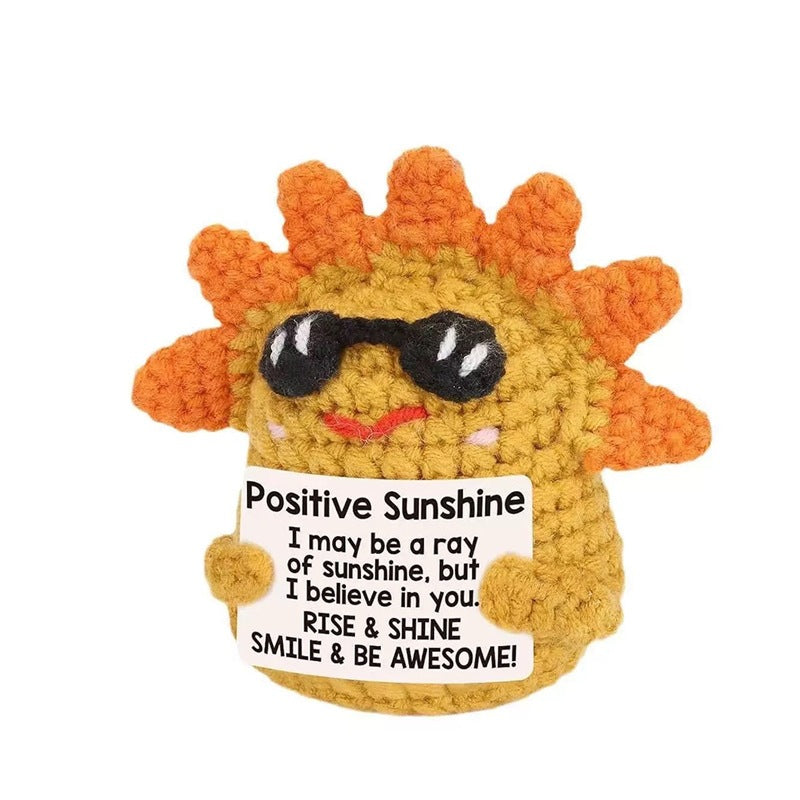 Emotional Support Crochet Doll Toys Positive Potatoes Crochet Hand-knitted Small Gift Christmas Gift