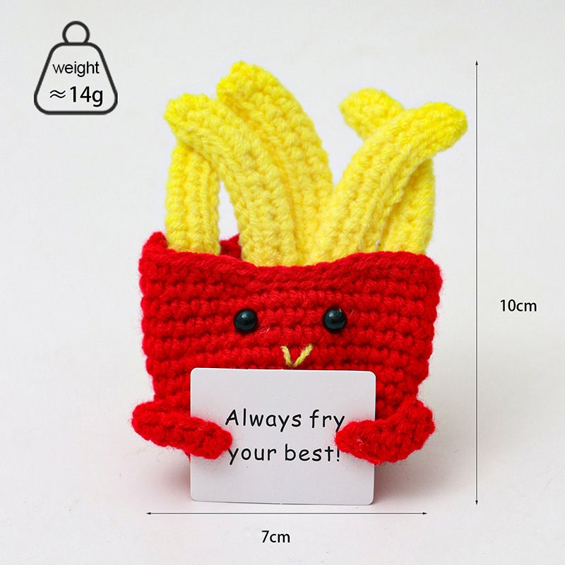 Emotional Support Crochet Doll Toys Positive Potatoes Crochet Hand-knitted Small Gift Christmas Gift