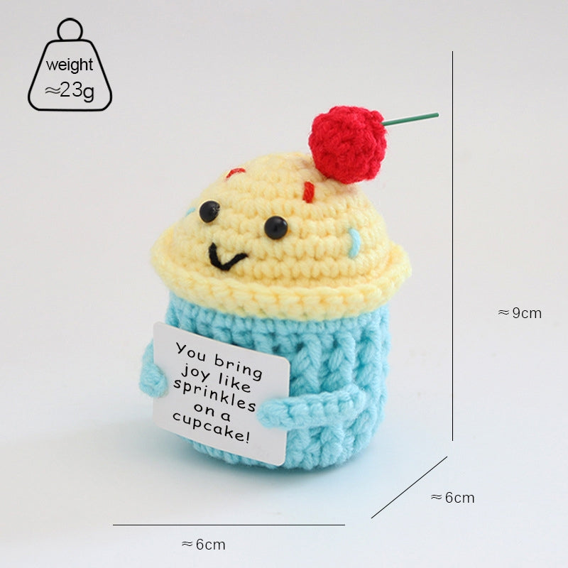 Emotional Support Crochet Doll Toys Positive Potatoes Crochet Hand-knitted Small Gift Christmas Gift