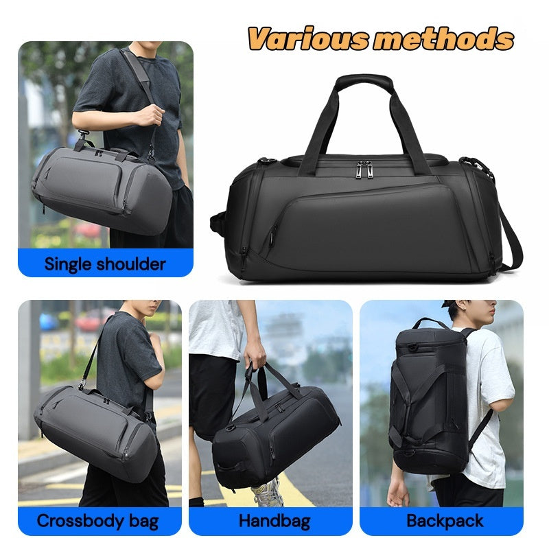 Tas 3-in-1 Travel Bag Backpack Multifunctional Men's Business Luggage Bag Large-capacity Waterproof Fitness Bag