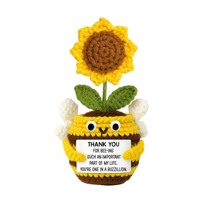 Emotional Support Crochet Doll Toys Positive Potatoes Crochet Hand-knitted Small Gift Christmas Gift