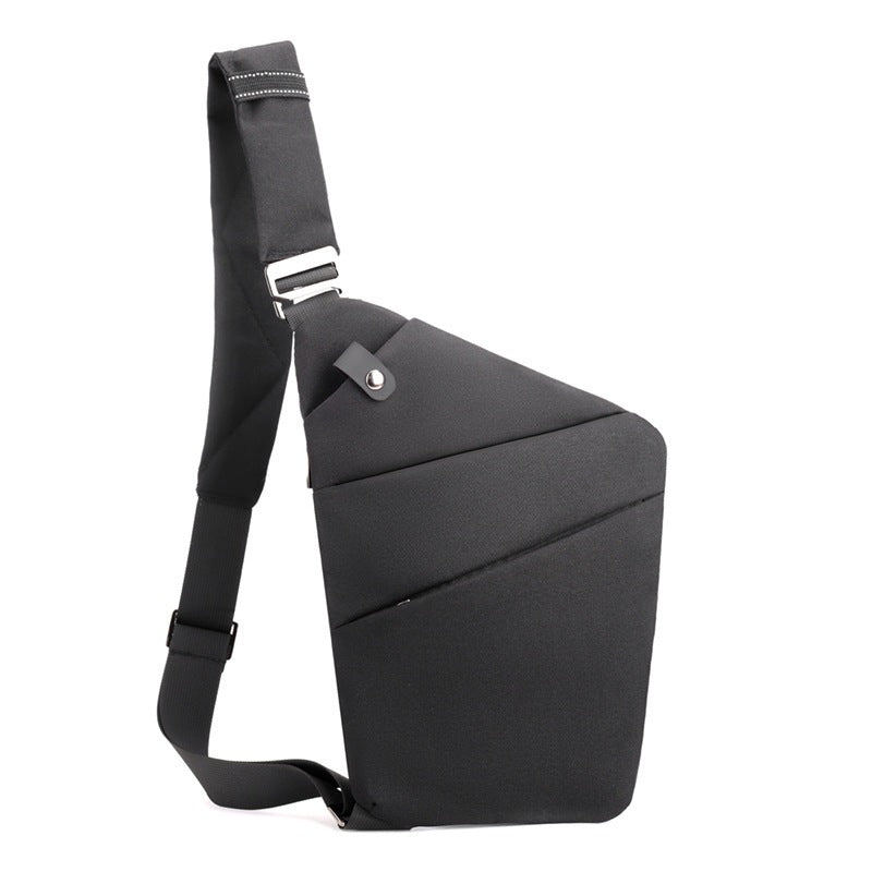 Men Crossbody Chest Bag Anti-theft Close-fitting Waist Bag Back Pack Sash Bags Travel Shoulder Bag