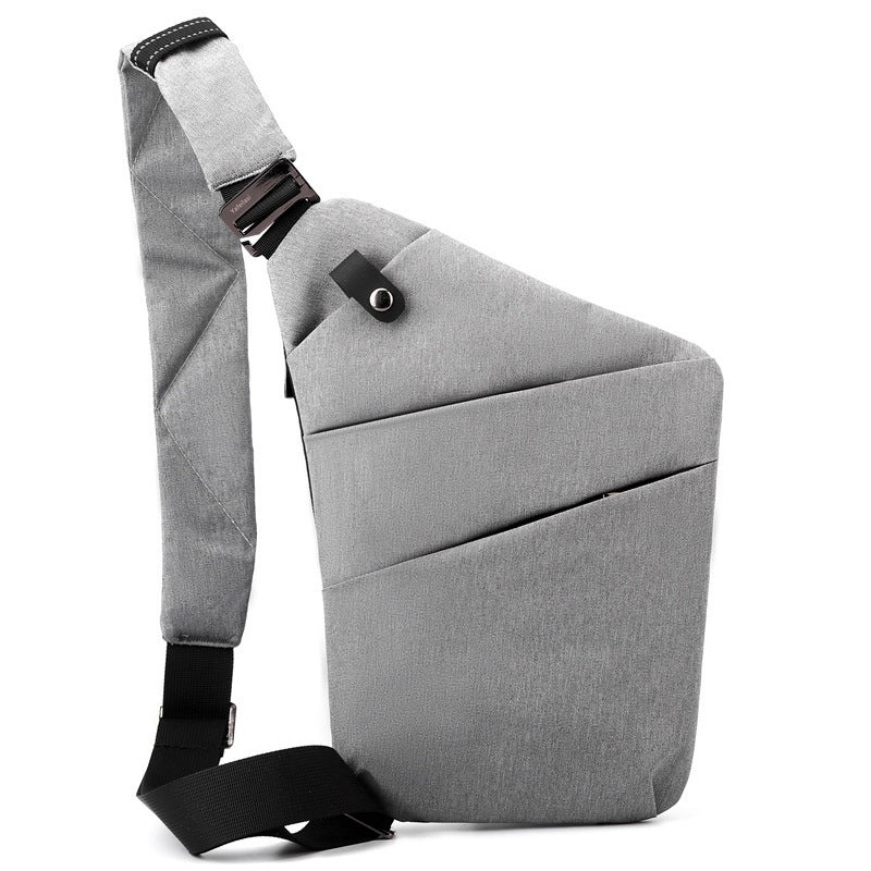 Men Crossbody Chest Bag Anti-theft Close-fitting Waist Bag Back Pack Sash Bags Travel Shoulder Bag