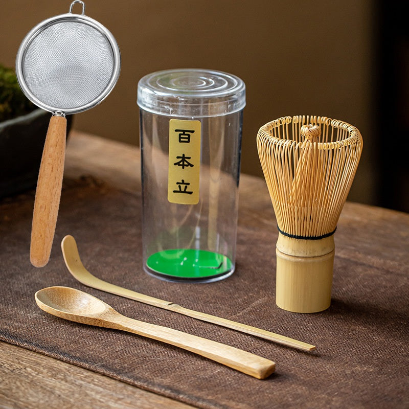 Bamboo Matcha Whisk Tea Spoon Matcha Tea Set Accessories Japanese Green Tea Powder Whisk Brush Tools